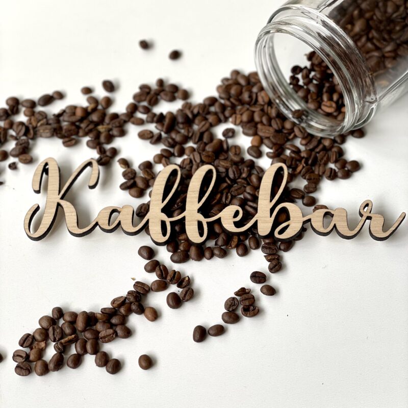 kaffebar dekorationstekst