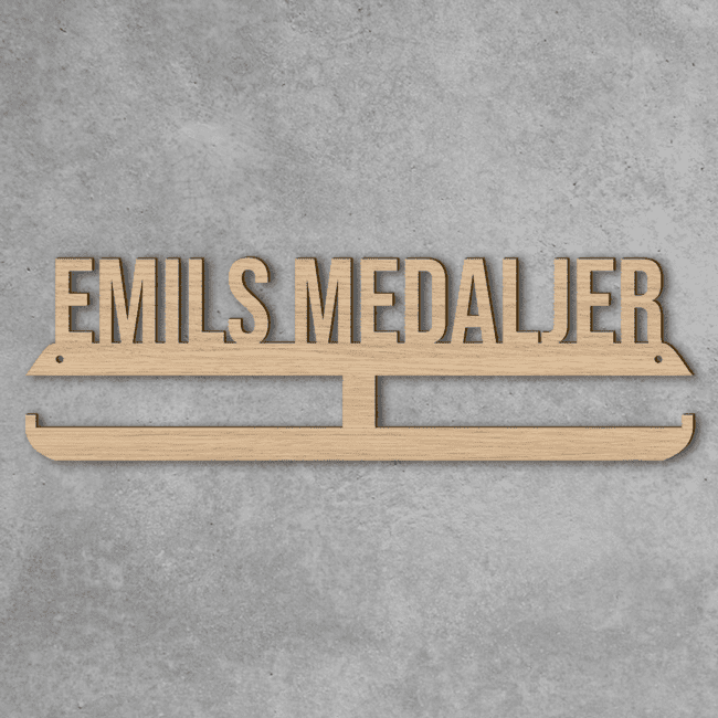 medaljeholder med navn