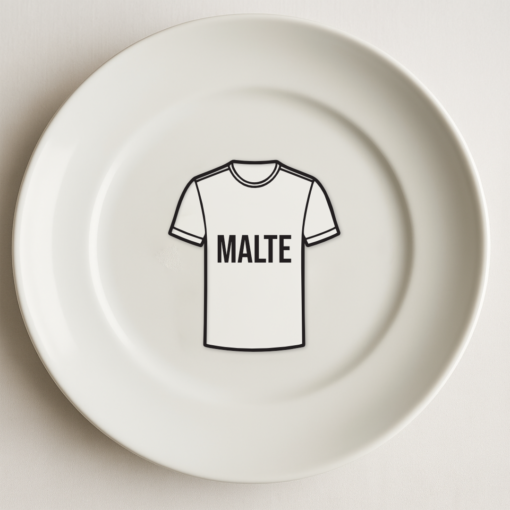 fodboldtrøje transparent akryl sort