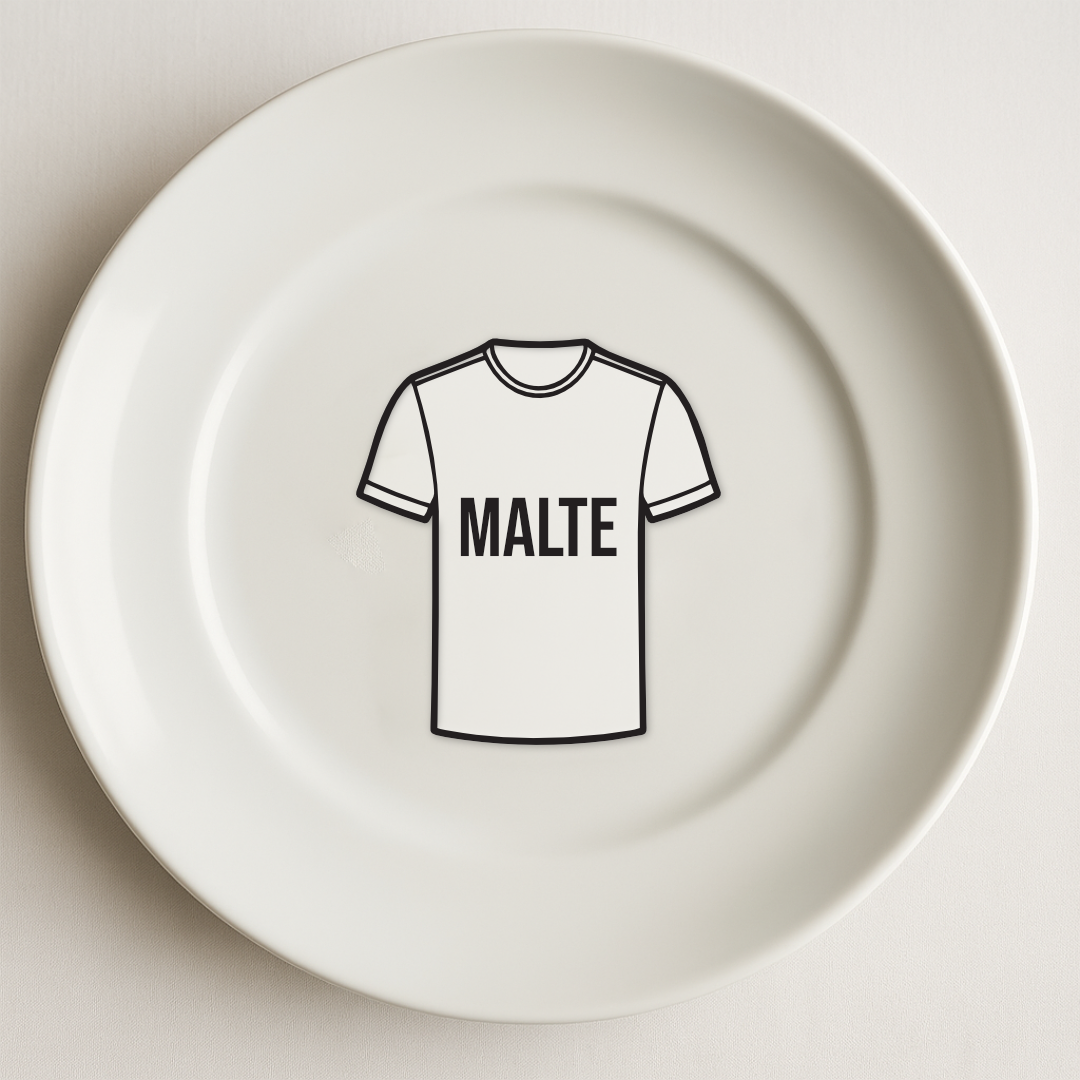 fodboldtrøje transparent akryl sort