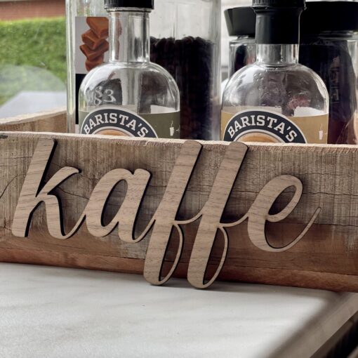 kaffe skilt valnød