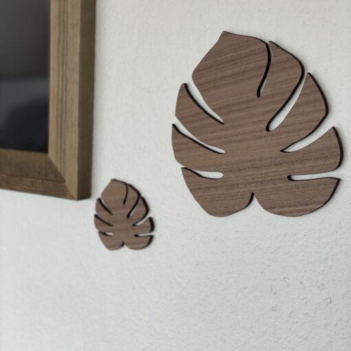 monstera blade af træ