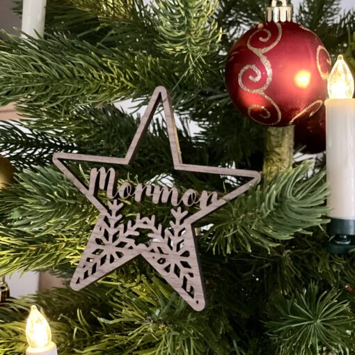 personlig juleophæng - stjerne