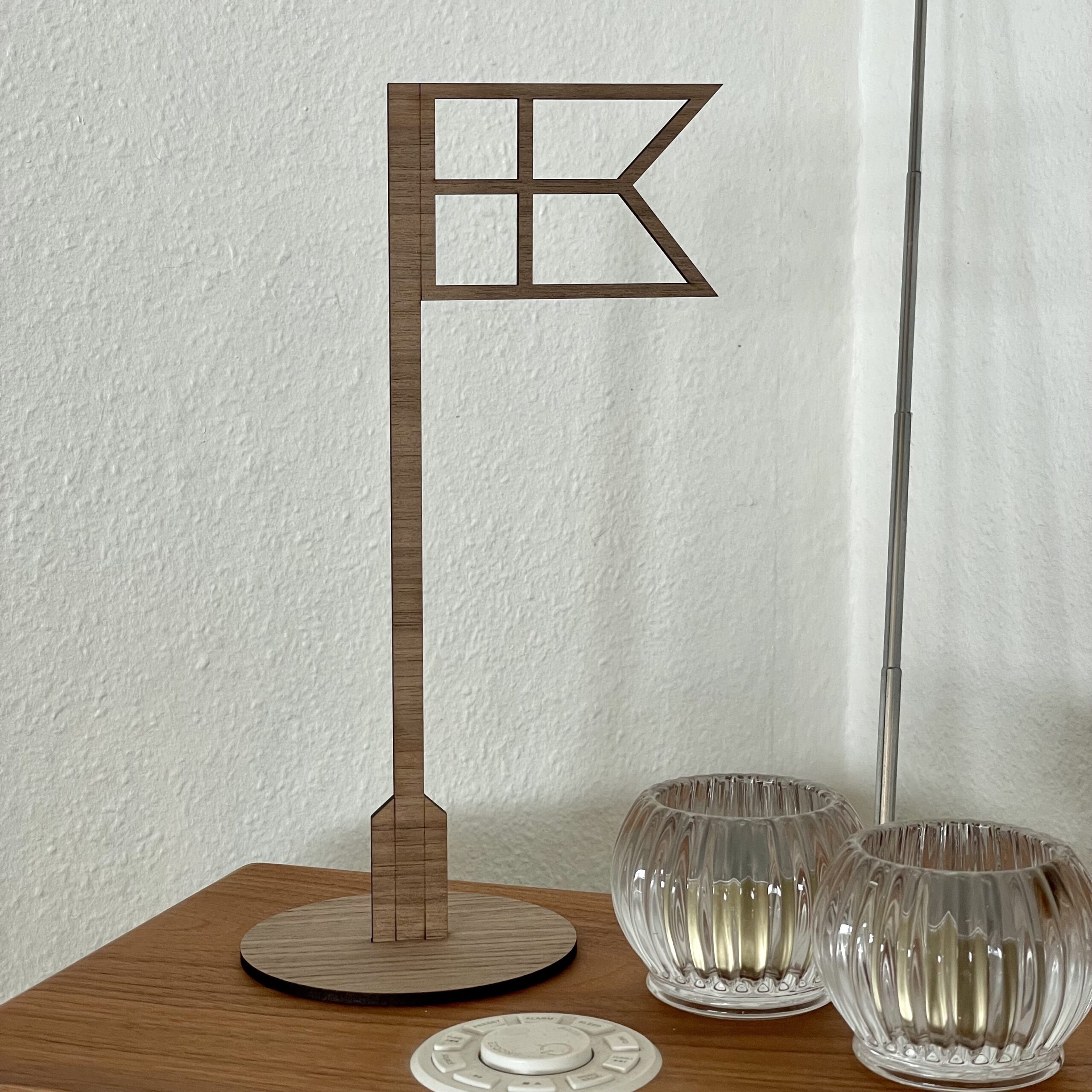 Bordflag - fødselsdagsflag i træ - Billede 2