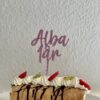 Navn og år - Caketopper