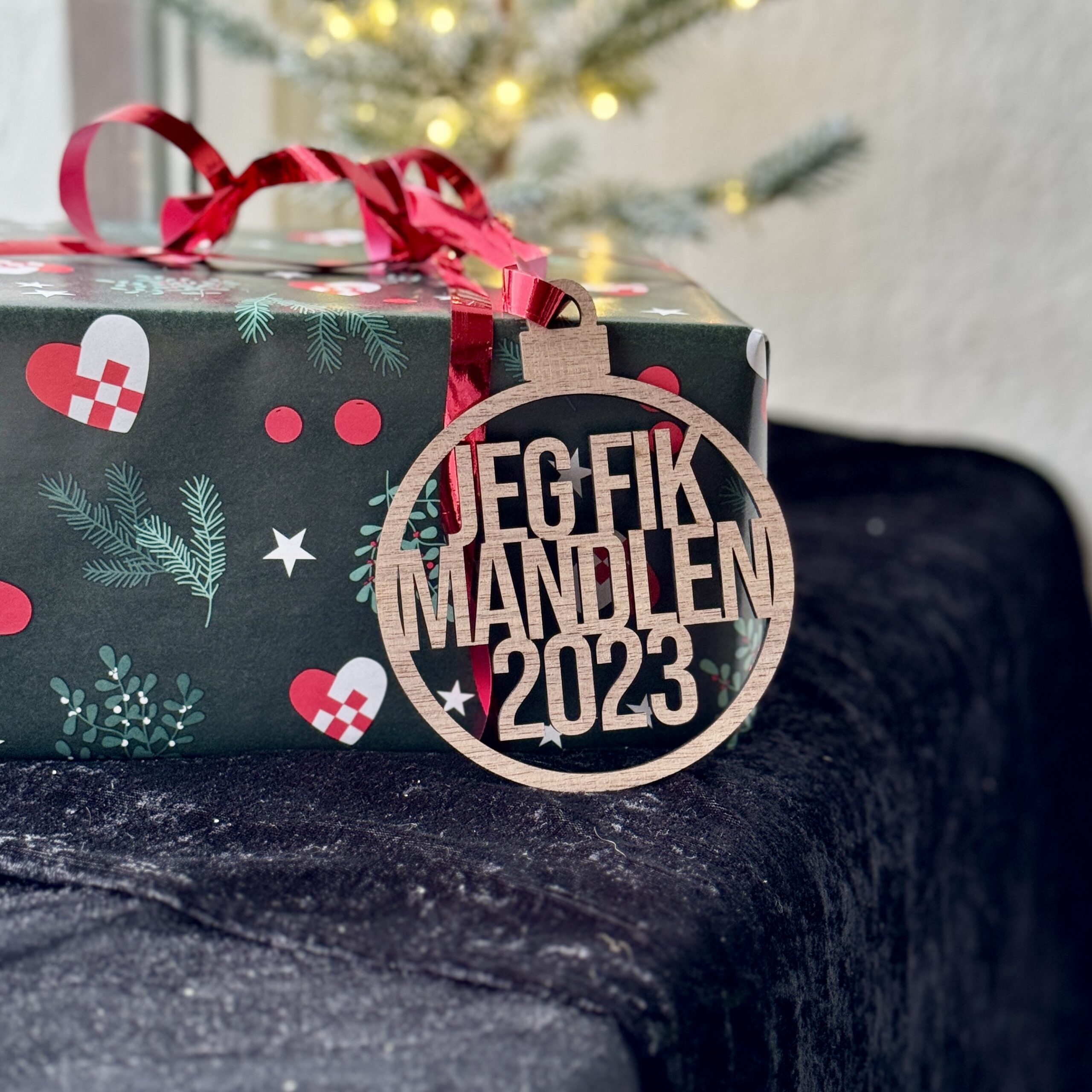 Julekugle - Jeg Fik Mandlen 2025 - Billede 3