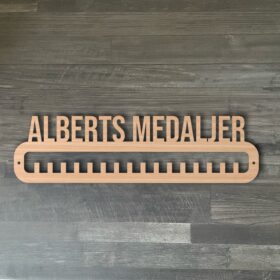 Medaljeholder med egen tekst