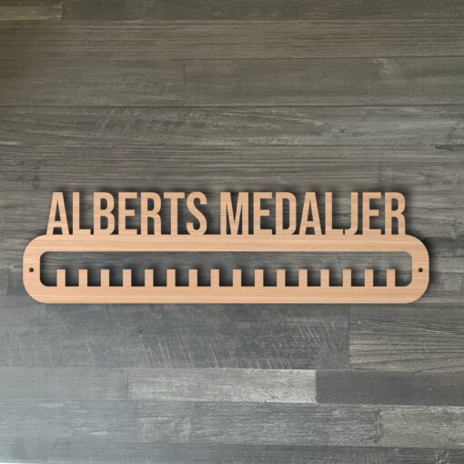 Medaljeholder med egen tekst