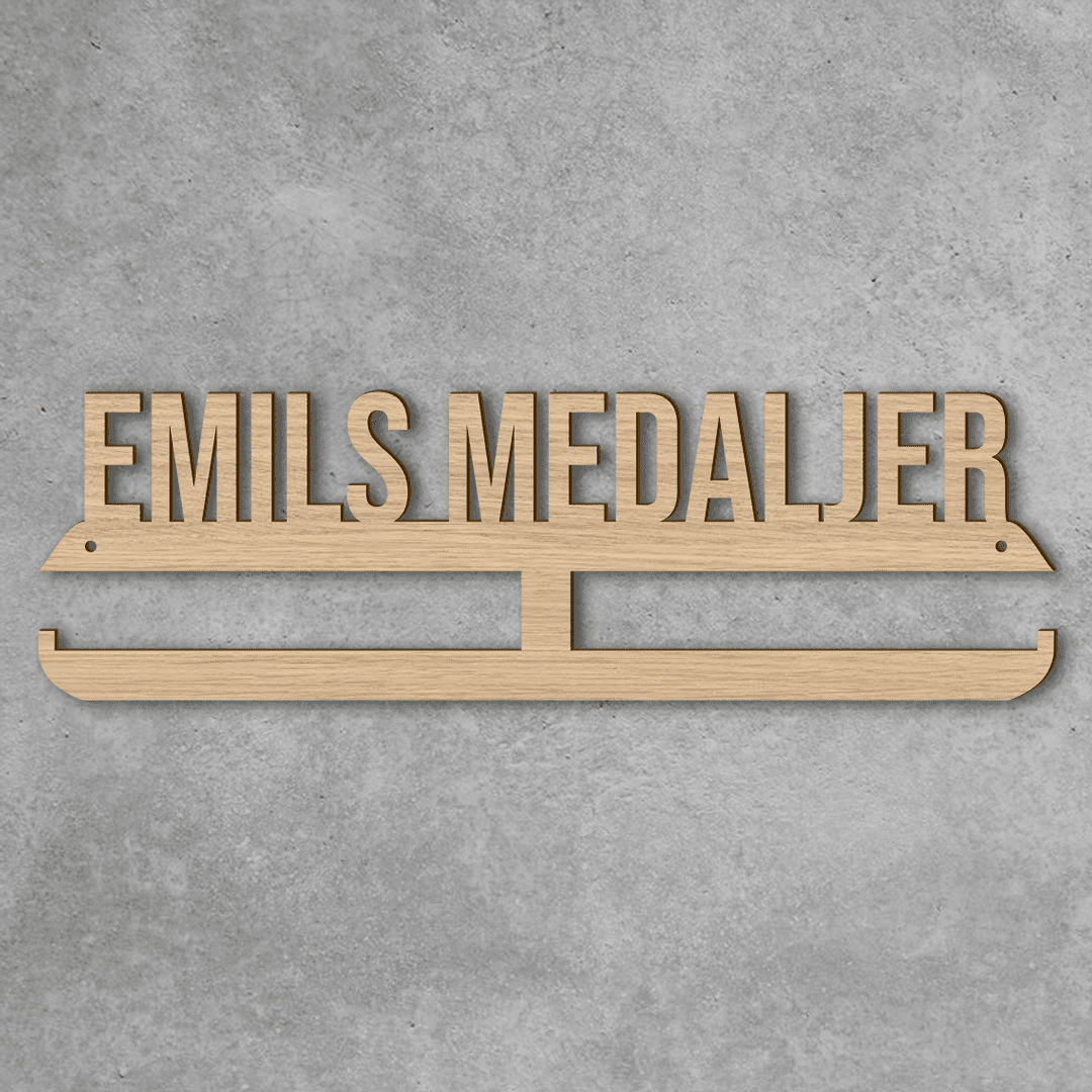 medaljeholder med navn